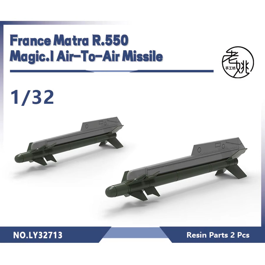 France Matra R.550 Magic Air-To-Air Missile 1/144 Resin Kit - resin model view 5