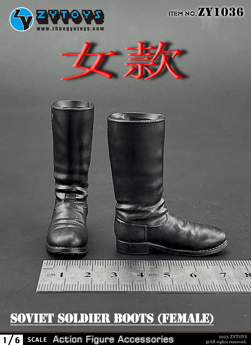 ZYTOYS ZY1024 ZY1028 ZY1034 1/6 WWII Military Boots Shoes Accessory Model Fit 12'' Male Soldier Action Figure Body Dolls Toy