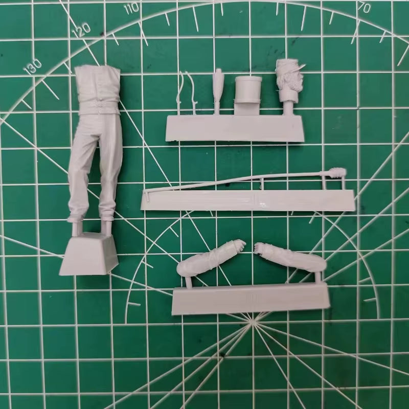 American Civil War Artillery Soldier with Ramrod and Bucket 1/35 Resin Figure Kit - resin model view 2