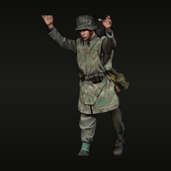 WWII German Soldier POW Surrendering 1/35 Resin Figure Kit