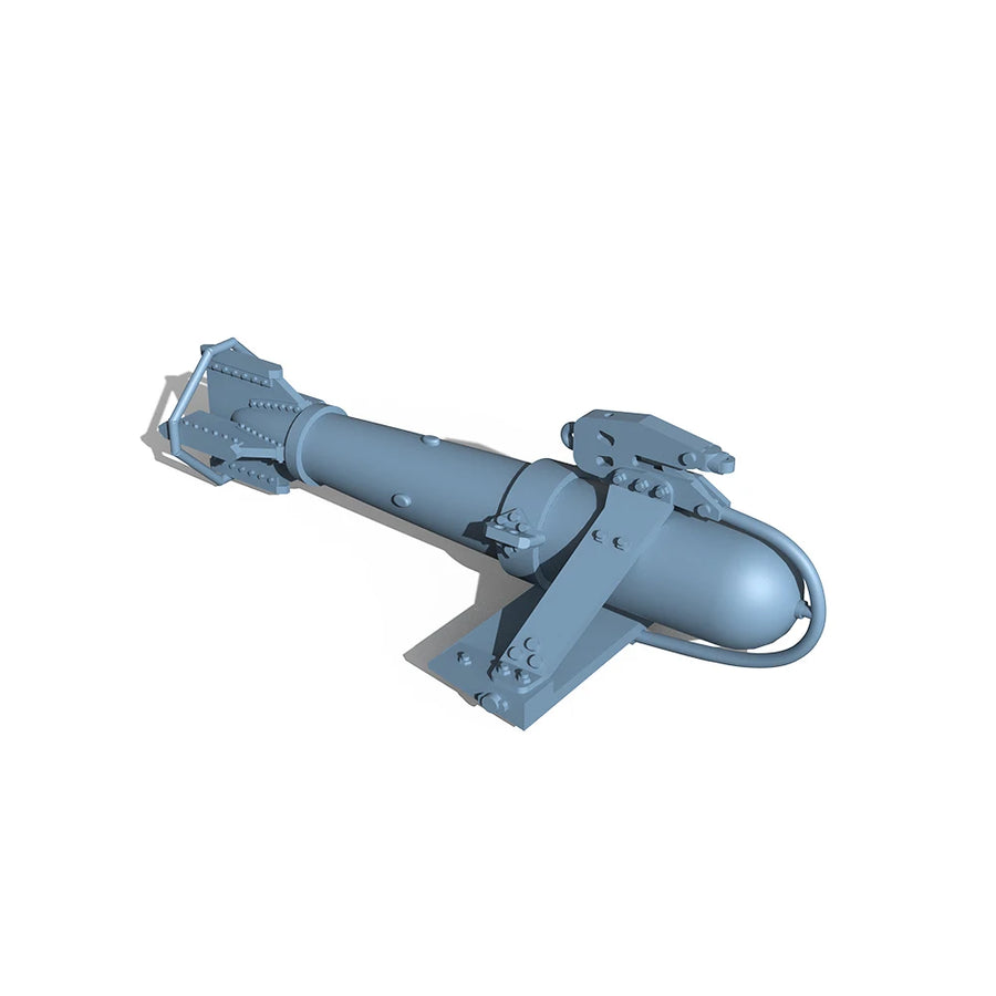 WWII Naval Hedgehog Anti-Submarine Mortar Launcher 1/350 Resin Kit - resin model view 4