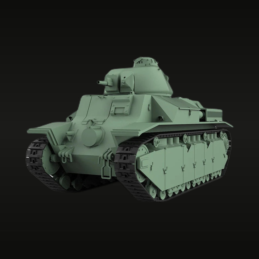 WWII French Char D2 Medium Tank 1/144 Resin Vehicle Kit - unpainted resin model kit