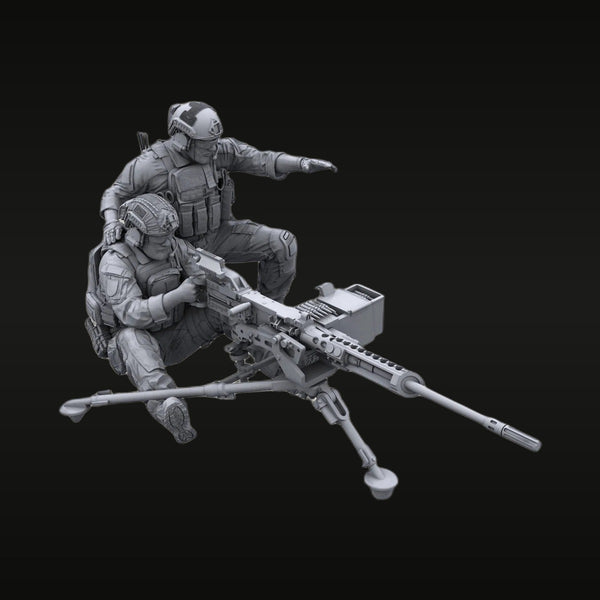 Modern US Special Forces Sniper Team with M82 Barrett 1/35 Resin Figure Kit