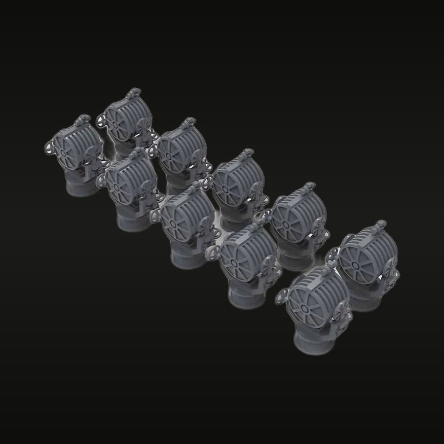 Royal Navy Searchlight 1/200 Scale Resin Accessory Kit (10pcs) - unpainted resin model kit