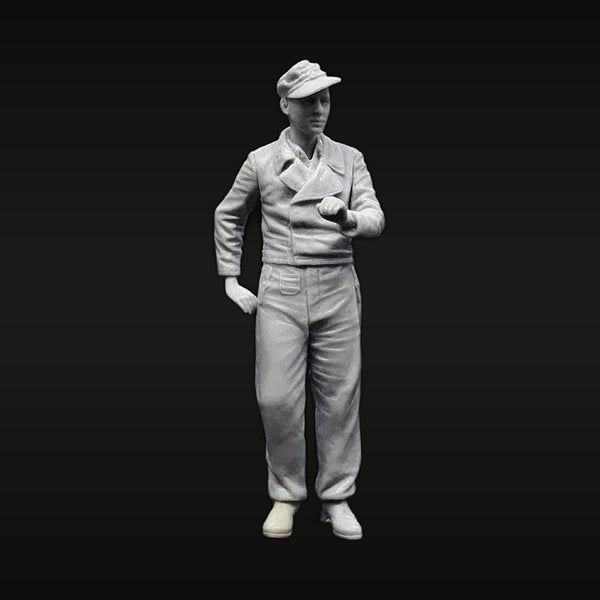 WWII German Afrika Korps Officer Summer Uniform 1/35 Resin Figure