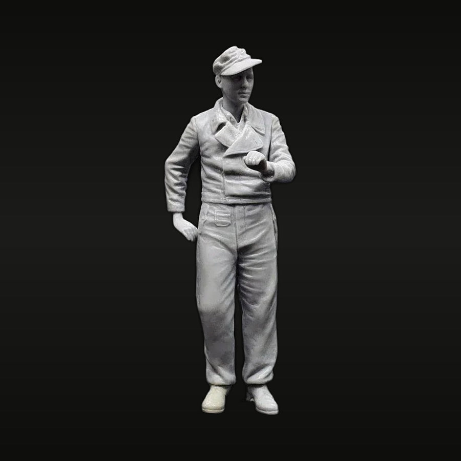 WWII German Afrika Korps Officer Summer Uniform 1/35 Resin Figure - unpainted resin model kit