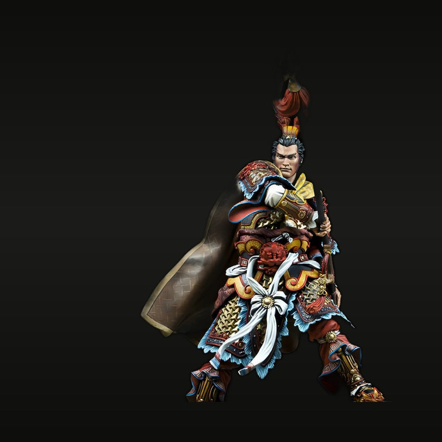 Chinese Three Kingdoms General with Spear 1/16 Resin Figure Kit - unpainted resin model kit