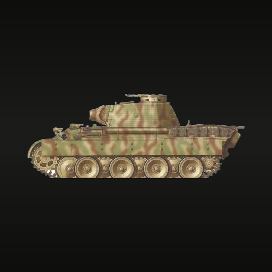 WWII German Panzer V Panther Medium Tank 1/144 Resin Vehicle Kit - unpainted resin model kit