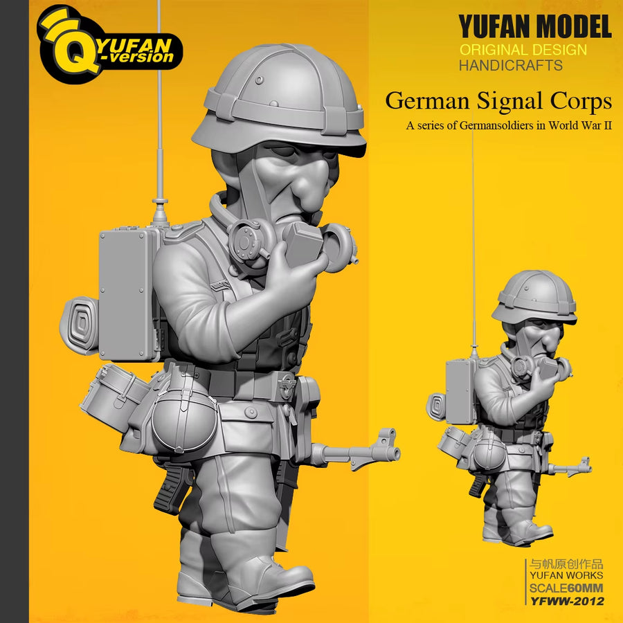 WWII German Wehrmacht Soldiers with MP40 1/32 Resin Figure Set - resin model view 4