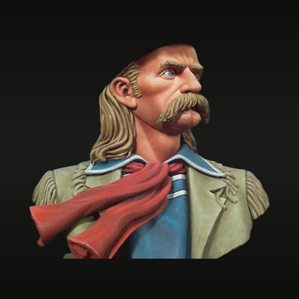Wild West Lt. Col. George A. Custer 1870s 75mm Resin Bust Kit