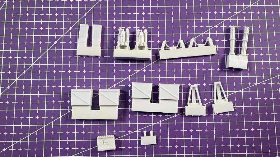 Modern M134 Minigun with Tripod Mount and Ammo Cans 1/35 Resin Weapon Kit - resin model view 2