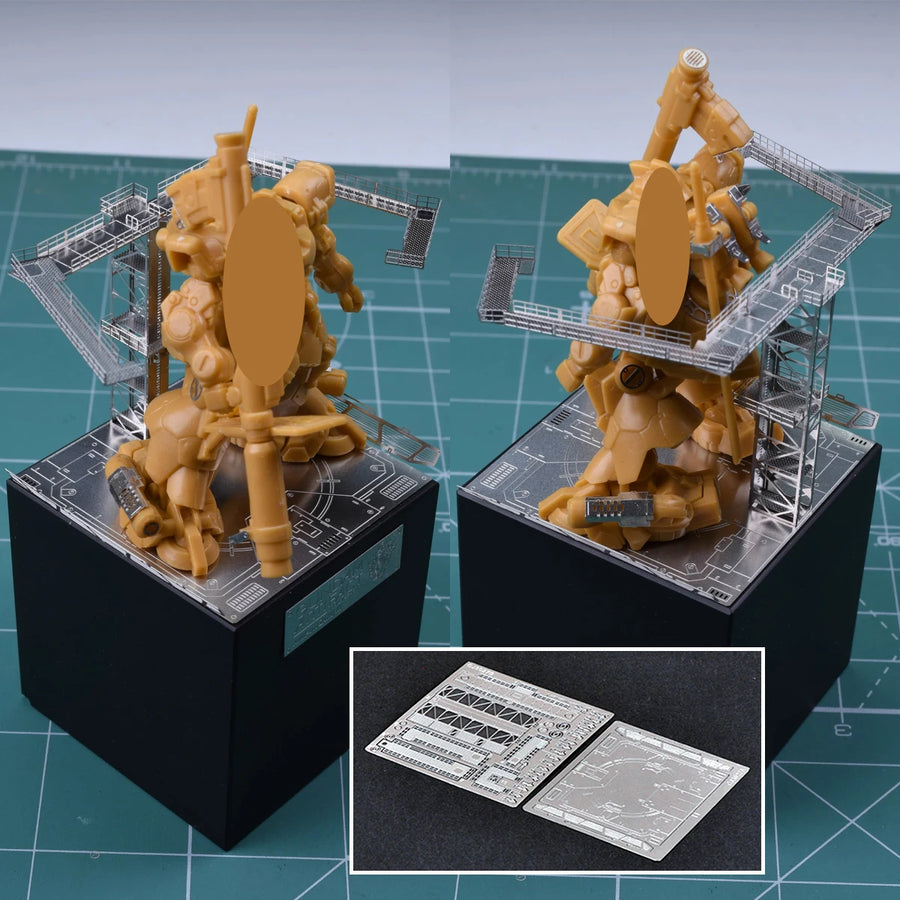 1/144 Photo Eatch PE Scale Model Kit Maintenance Platform Display Base Hobby Action Base Hobby Stand Accessory Figure HG RG BB