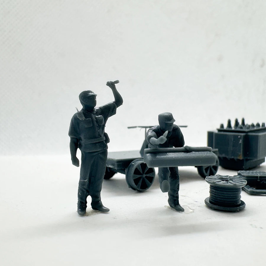 Railway Maintenance Equipment Set LYTS075 1/220 1/48 1/64 1/72 1/87 1/144 1/160 Z Scale Miniature Scene