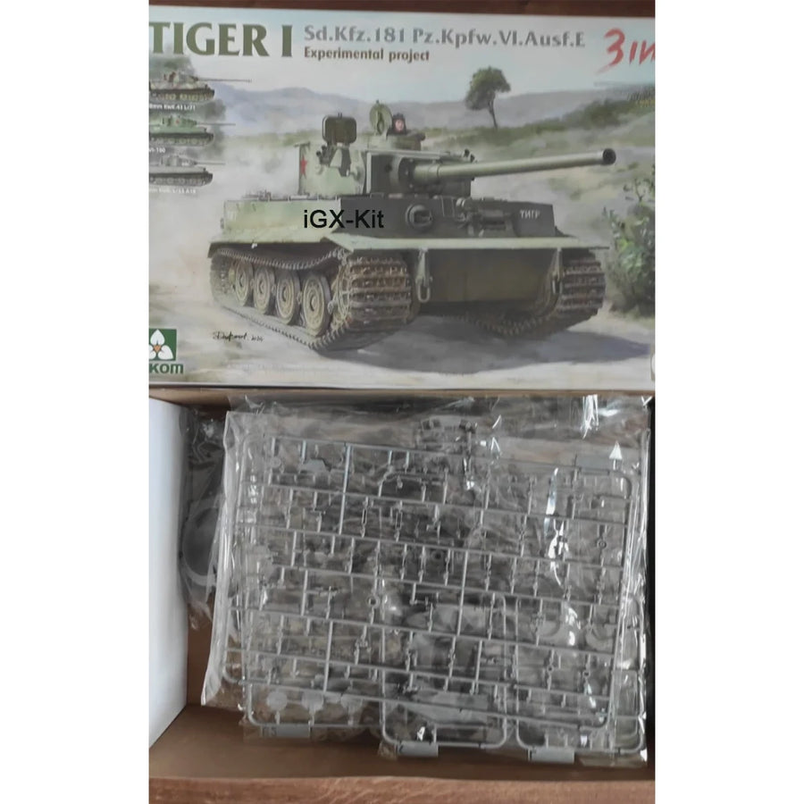 Takom 2192 1/35 Scale German Sd Kfz181 Pz Kpfw VI Ausf E Tiger I Experimental Project Heavy Tank Plastic Assembly Model Kit