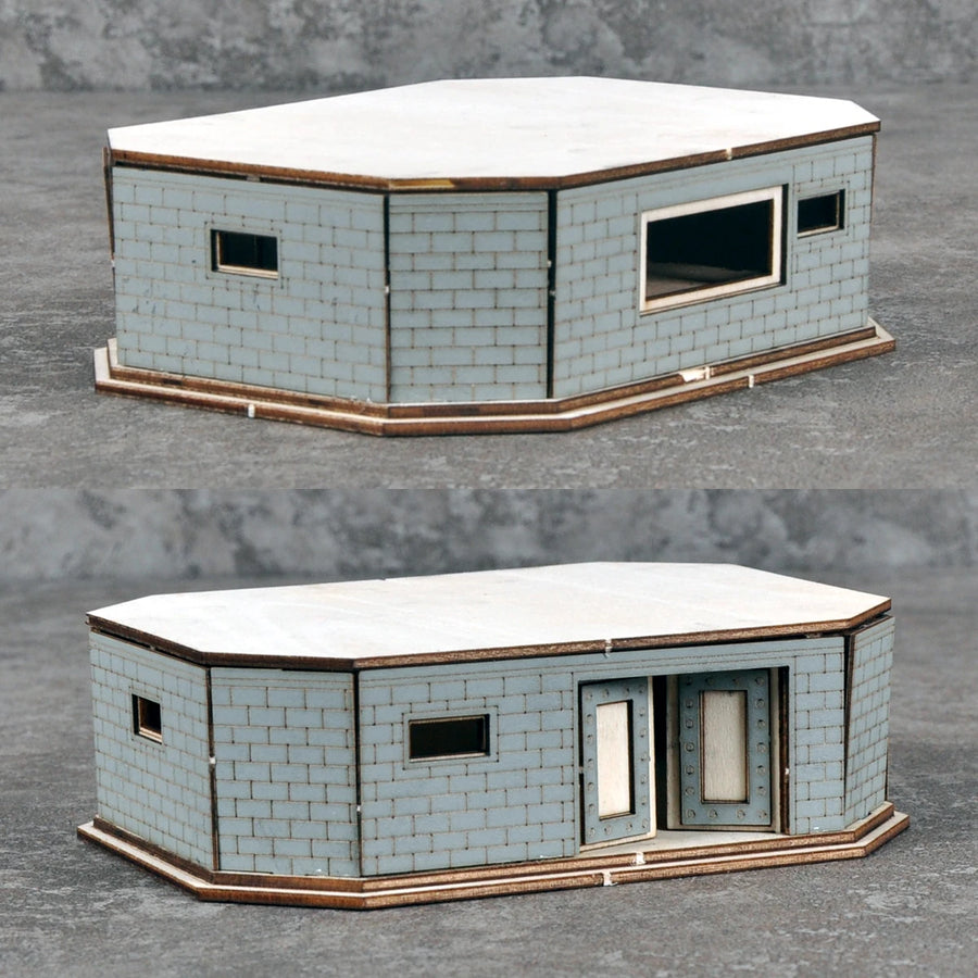Assembly Architectural Model Sand Table Bunker Pillbox Blockhouse Fort Fortification Building Diorama Scale Model Kit 1/72