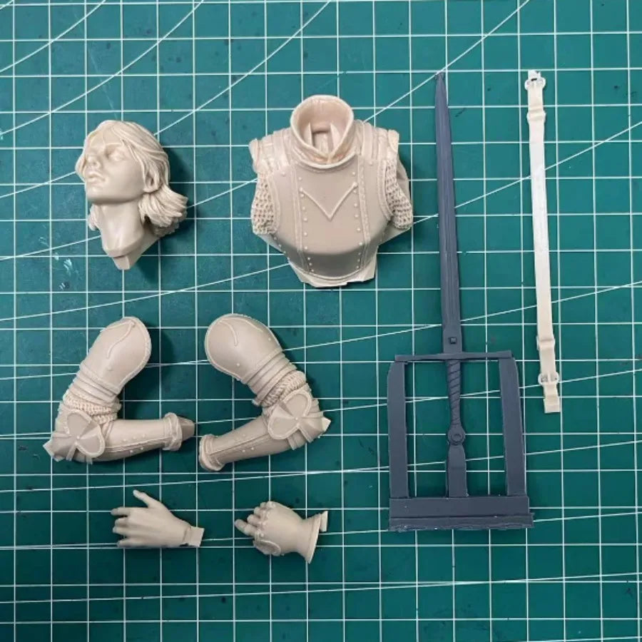 1/10 Scale Resin Bust Assembled Model Kit History Hobby Sculpture Ancient Female Warrior Miniature Unassembled and Unpainted