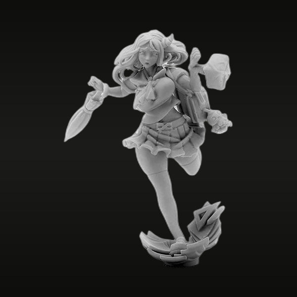 Soldier Goddess with Dual Blades Resin Figure Kit | Kingdom Death