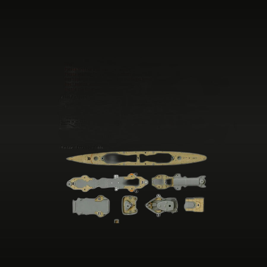 WWII German Heavy Cruiser Prinz Eugen 1/700 Resin Ship Kit - unpainted resin model kit