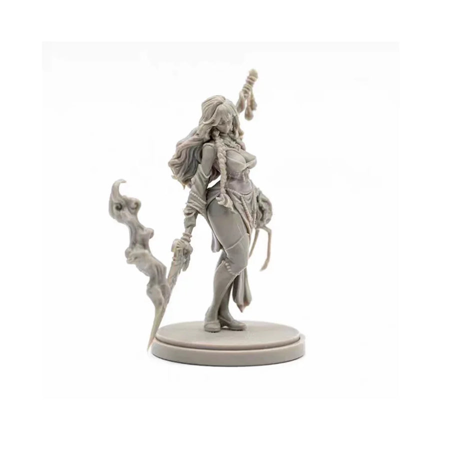 Partisan Ritika Female Warrior Resin Character Figure 28mm Scale Kit - resin model view 4