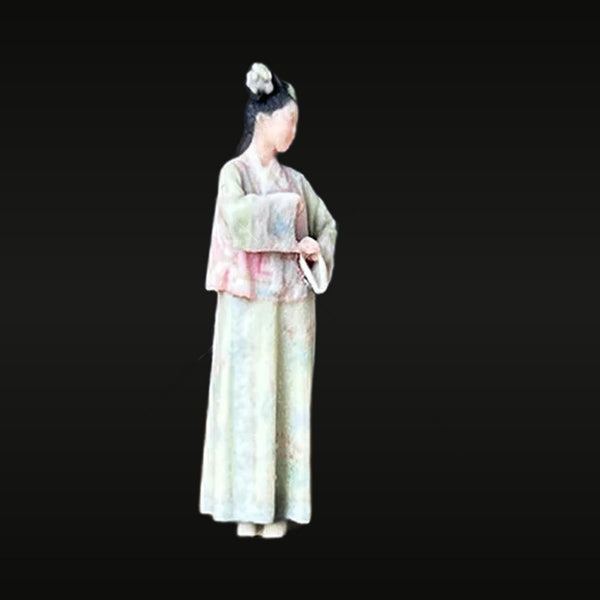 Qing Dynasty Girl in Traditional Hanfu 1/64 Resin Figure