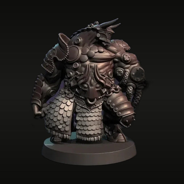 Steampunk Thunder Warrior with Cannon Arm 75mm Resin Bust Kit