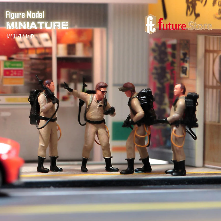 Ghostbusters Proton Pack Team 1/24 Resin Figure Set - resin model view 4