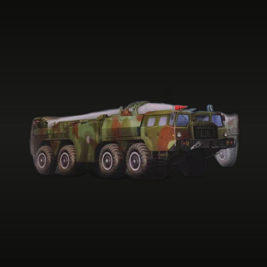 Soviet 9K72 Elbrus (Scud-B) Ballistic Missile TEL MAZ-543 1/35 Resin Vehicle Kit - unpainted resin model kit