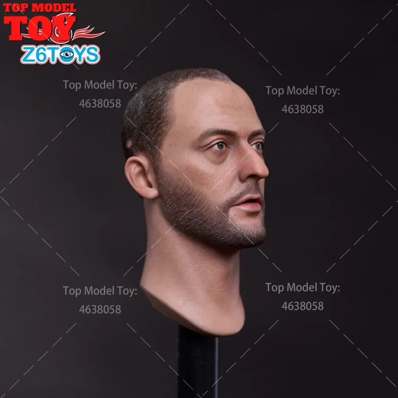 Z6TOYS Z003 1/6 Scale Jean Reno Head Sculpt PVC Head Carving Model for 12'' WORLDBOX Male Soldier Action Figure Body Dolls