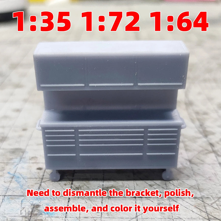Assembly Locker Tool Cabinet Tool Chests Tool Rack Soft Decoration Sand Table Diorama Scale Model Kit 1/72 1/64 1/35 1/32