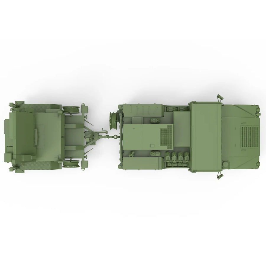 Modern US Army HMMWV with Radar Trailer Set 1/35 Resin Vehicle Kit - resin model view 5