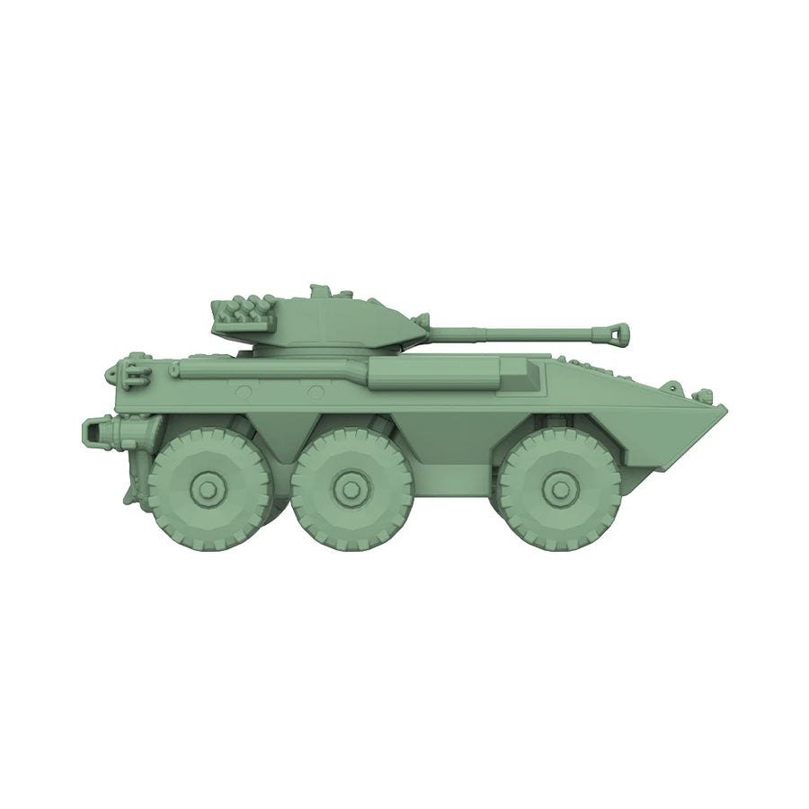 Modern US 8-Wheel Armored Personnel Carrier 1/87 Resin Vehicle Kit - resin model view 3