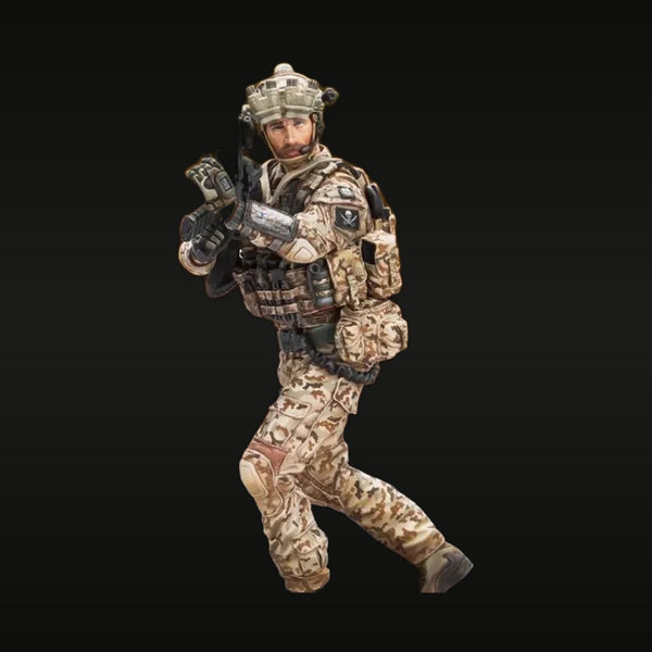 Modern US Soldier Desert Camo with M4 Carbine 1/16 Resin Figure Kit