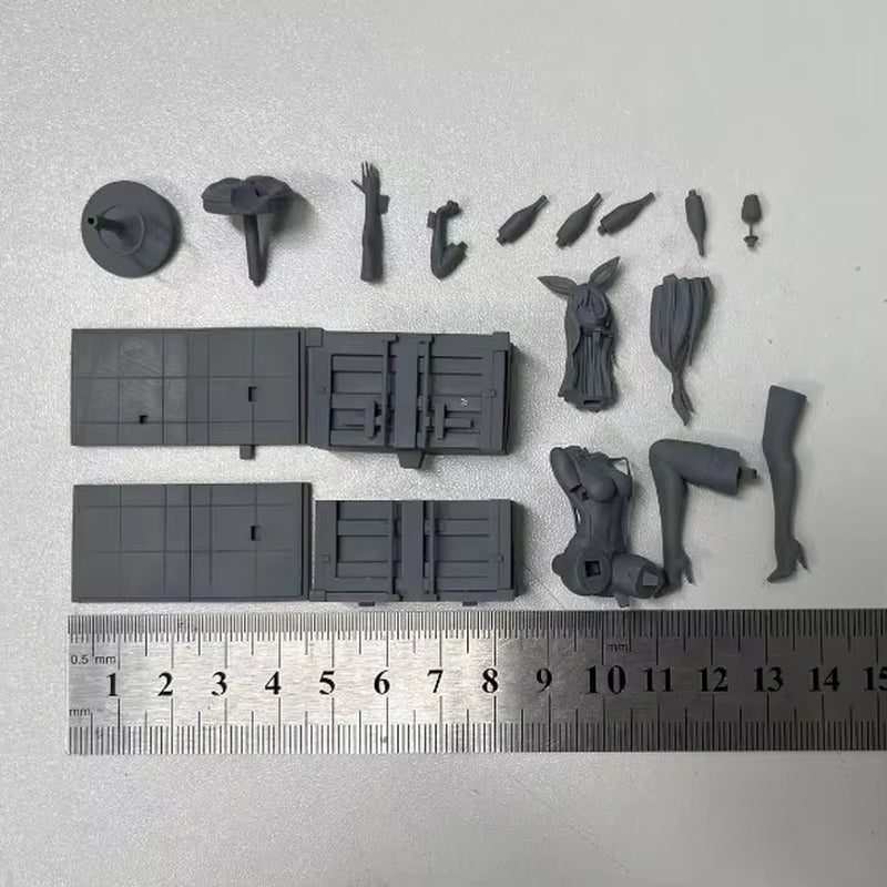 1/24 Scale 75Mm Pub Bunny Pretty Resin Figure Model Kit Fantasy Hobby 3D Printing Miniature Diorama Toy Unassembled Unpainted