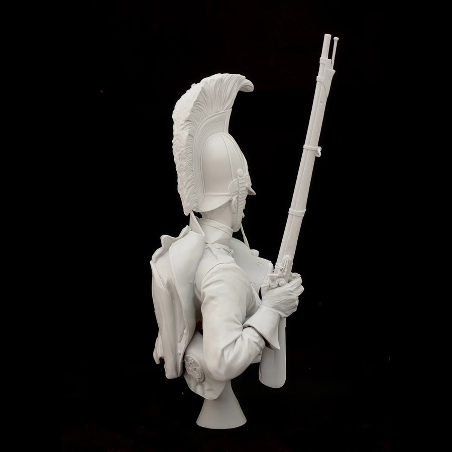 1/10 Scale Resin Unpainted Model Kit, Military Theme, Bust of a Dragoon Soldier, Unassembled and Unpainted GK