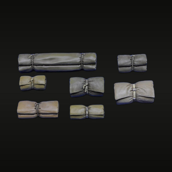 WWII Military Bedroll & Blanket Set 1/16 Scale Resin Diorama Accessory Kit