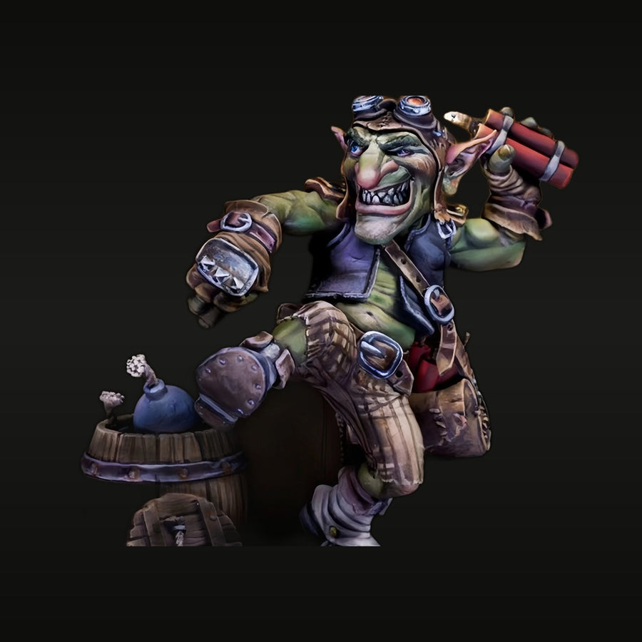 Jynz The Scoundrel Steampunk Goblin 1/24 Resin Figure Kit - unpainted resin model kit