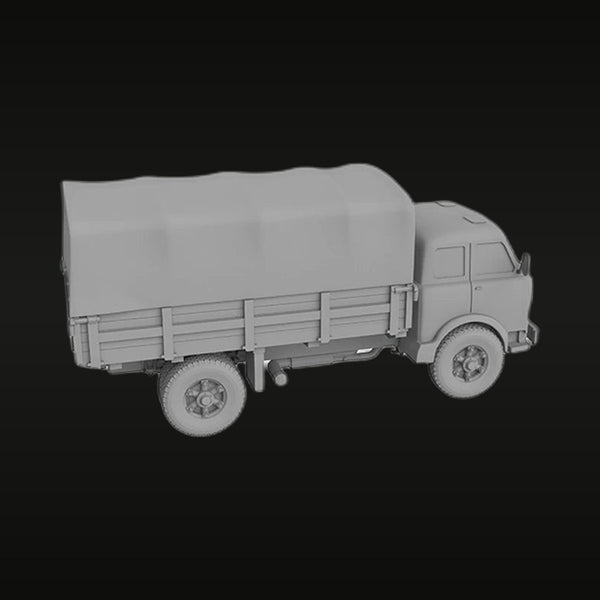 HO Canvas Cab-Over Truck 1/87 Resin Vehicle Kit