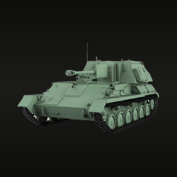WWII Soviet SU-76M Self-Propelled Gun 1/56 Resin Vehicle Kit