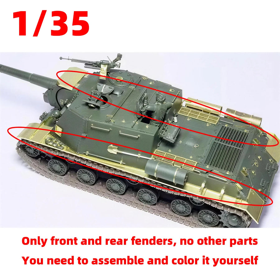 1/35 Photo Eatch PE Scale Model Kit Material Metal ISU-122/152 Tank Fender Modified Parts Part Accessory Models