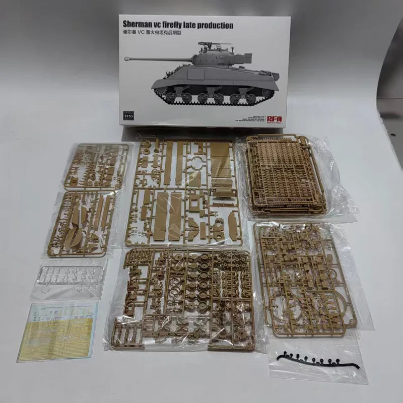 RYE FIELD MODEL RFM-5153 1/35 Sherman Vc Firefly Late Production.Assembly Model Kit
