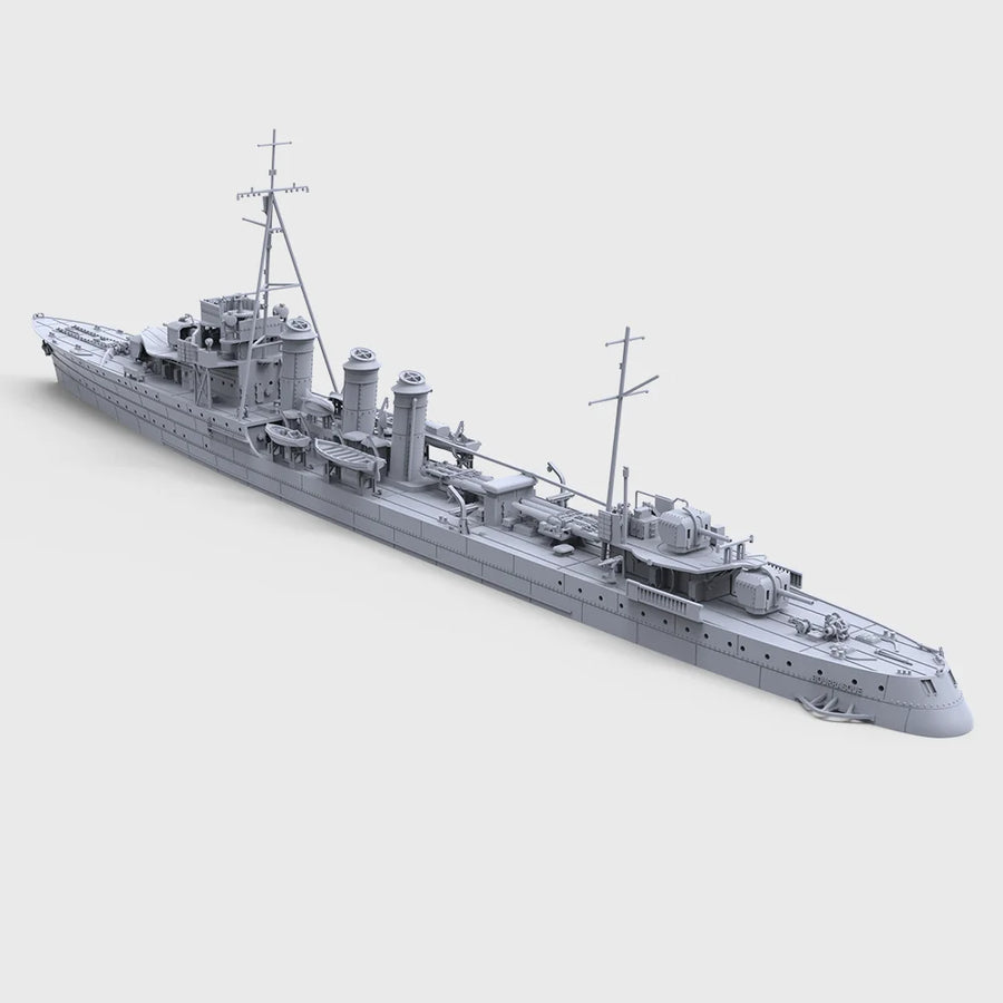 MRY-SFW SSC745 1/700 1/350 Bourrasque-Class French Destroyer Bourrasque 1939 Full Hull Military Model Kit Miniature Static