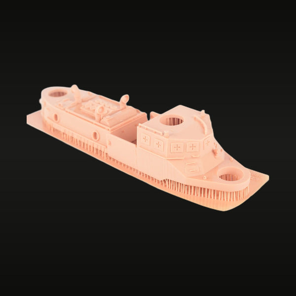 WWII Japanese Soukou-Tei Armored Gunboat 1/700 Resin Ship Kit
