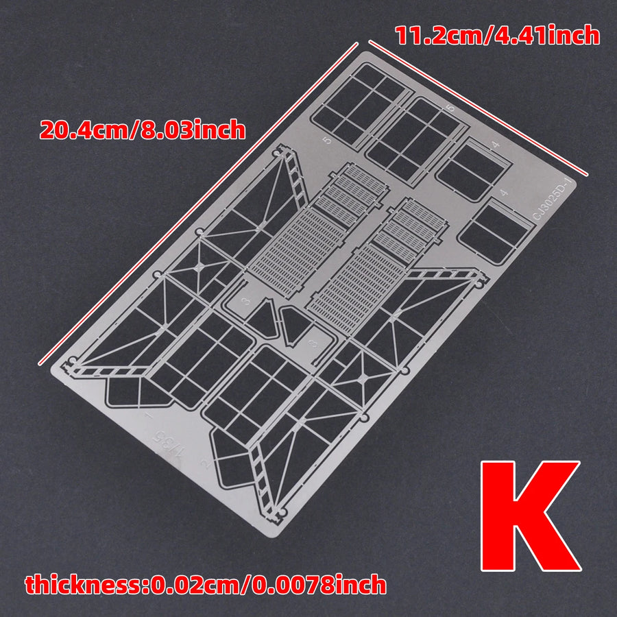 1/35 Photo Eatch Scale Model Kit Maintenance Ladders Climbing Ladder Platform Ottoman Warning Signs Sand Table Diorama Models