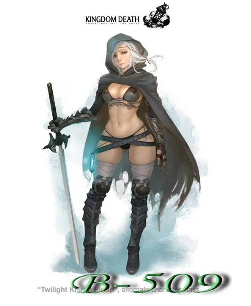 Fantasy Female Winged Warrior with Sword 28mm Resin Figure Kit - resin model view 2
