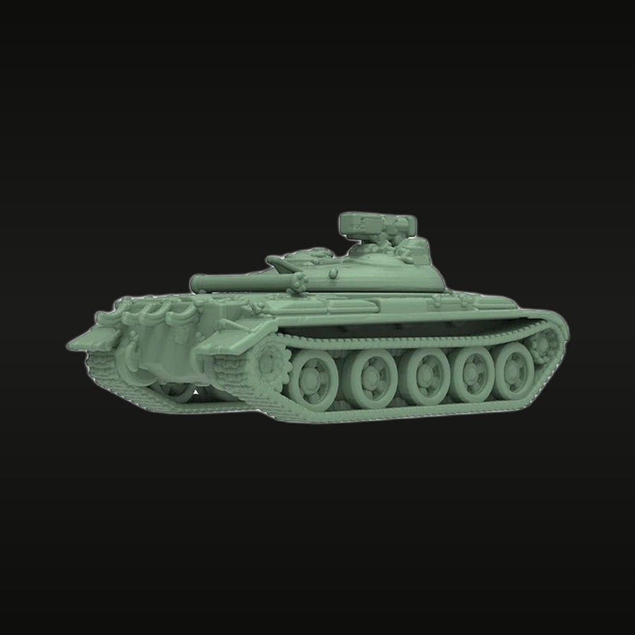 Cold War Soviet T-54/55 Medium Tank 1/87 Scale Resin Model Kit - unpainted resin model kit