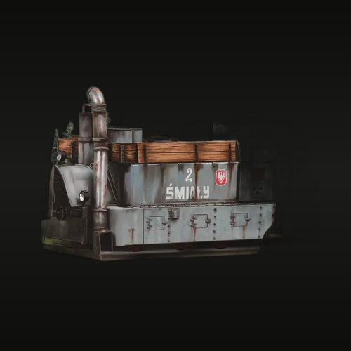 Polish Armored Train P.P.2 Smiaiy 1/72 Resin Model Kit