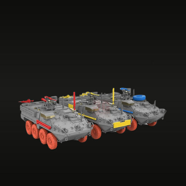 Modern US Army Stryker M1126 ICV 1/72 Resin Vehicle Kit (Set of 3)