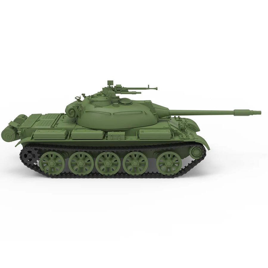 Cold War Soviet T-54/T-55 Medium Tank 1/87 Resin Vehicle Kit - resin model view 2