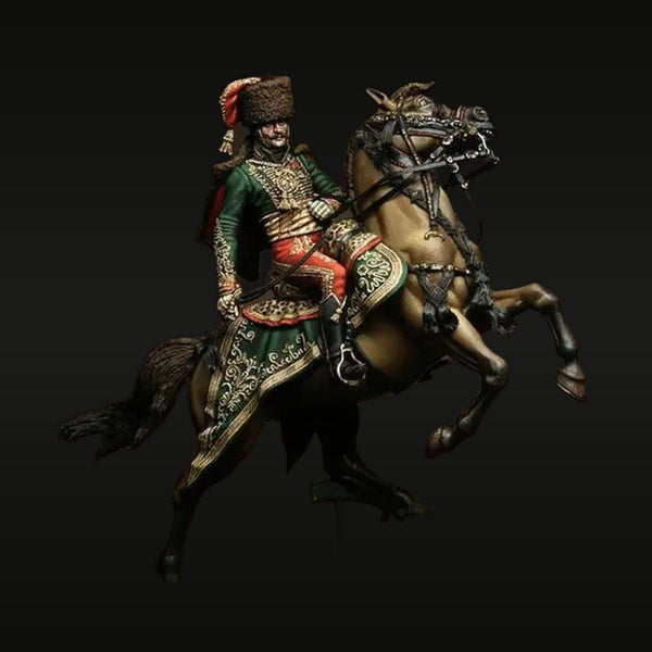Napoleonic French General Lasalle Mounted on Horse 54mm Resin Figure Kit