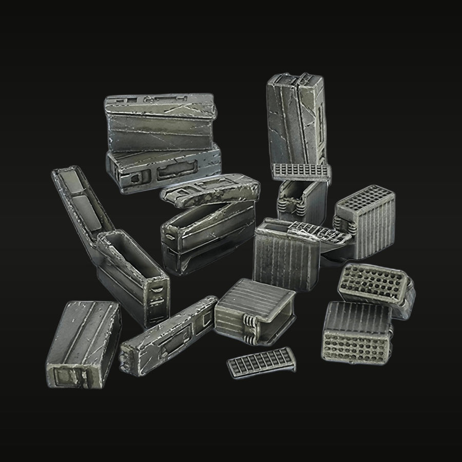 Military Ammo Box Set 1/35 Resin Diorama Accessories Kit - unpainted resin model kit